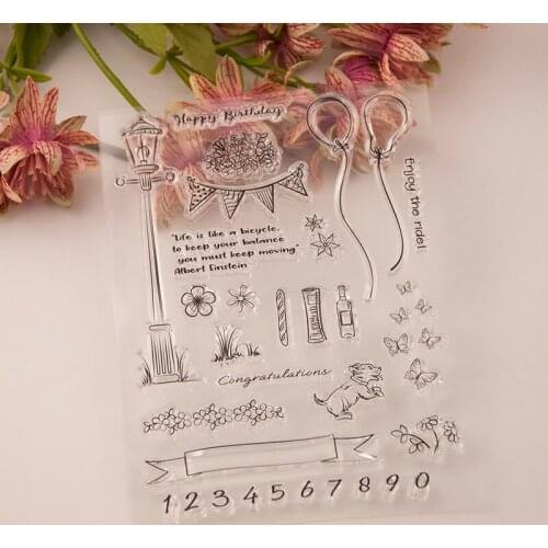 Balloon Clear Stamp Or stamp for DIY Scrapbooking/Card Making/Kids Fun Decoration Supplies A667
