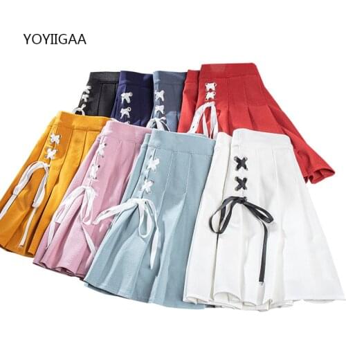 Women Pleated Skirt Fashion Elastic Waist Female Mini Skirts Preppy Style Ladies Girls Dance Mini Skirts New Summer Woman Skirt