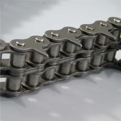 1.5m Length, 08B,10A,12A Standard Single Side Sharp Teeth Double Row Transmission Duplex Roller Drive Chain