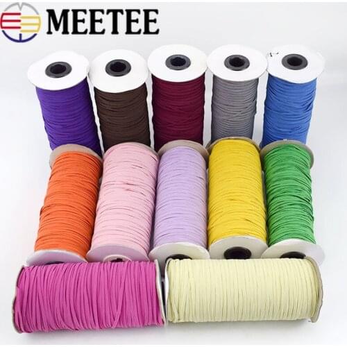 1Roll 3mm Soft Sewing Elastic Band Underwear Rubber Band Cords Headwear Elastic Rope Webbing Tapes DIY Garment Accessories