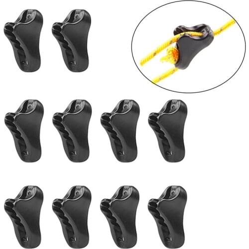 10pc Tightener Camping Tent Fastener Wind Rope Buckle Triangle Fastener Cord Stopper Tool Outdoor Camping Accessories