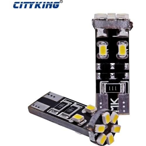 100 x W5W t10 10SMD led CANBUS 1206 led T10 10led smd w5w canbus 194 LED Car t10 canbus Bulbs Error Free Automotive car styling