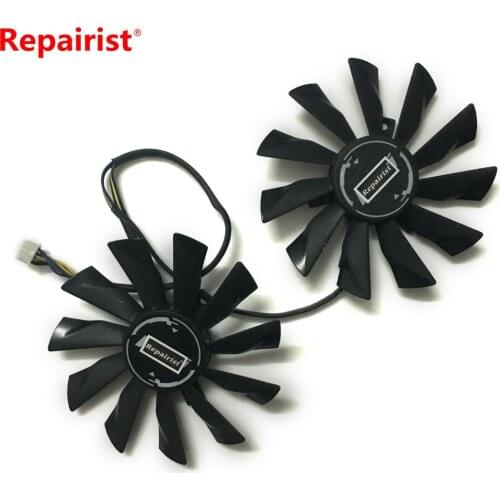 2pcs/lot 95mm Computer graphics fans gpu cooler For GeForce GTX 970 MSI GTX 960 GTX950 VGA Video cards Cooling