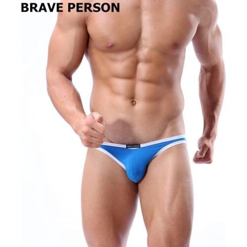 2019New pattern Comfortable Nylon Spandex Low Waist Male Underwear Men Sexy Briefs Underwear Brief Men BRAVE PERSON
