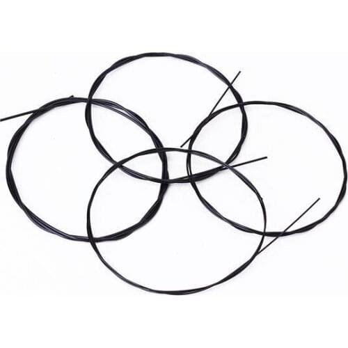 4pcs Different Diameter Black Nylon String Set For Ukulele Musical Accessories