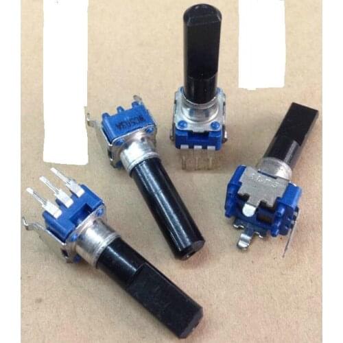 5pcs ALPS alpine RK09 type potentiometer, A50K shaft length 23MM, with step into the handle, volume potentiometer