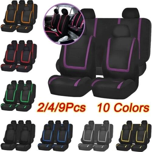 Aimaao 4/9 Pcs Car Seat Cover Fit Most Cars Truck SUV Van For Alfa Romeo 147 Haval F7 Renault Megane 3 Honda Crv VW Camry 40