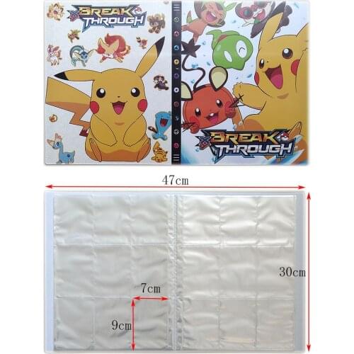 9 Pocket Pokemon Album Book Big Size Cartoon Card Map Folder Game Card VMAX GX Holder Collection Loaded List Kid Toy Gift