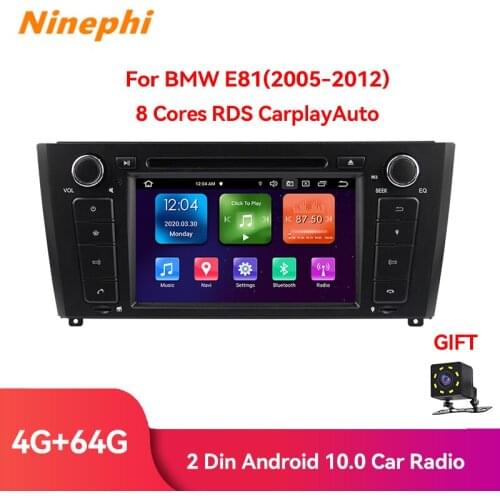 Android 10.0 7" single-spindle car GPS navigation E81 E82 E87 E88 Built-in DSP CarPlay GPS Sat Nav WiFi Stereo DAB Radio IPS