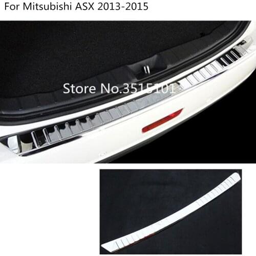 Car External Rear Outside Bumper Internal Inside Inner Trunk Trim Cover Plate Pedal For Mitsubishi ASX 2013 2014 2015