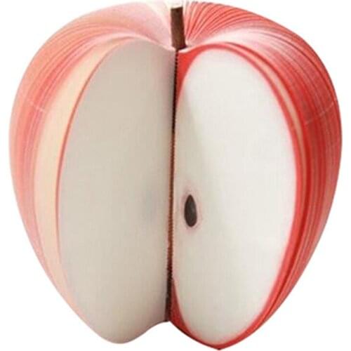 New Cute Fruit Shape Apple Pear Not Sticky Memo Pad Paper Note Office School Stationery