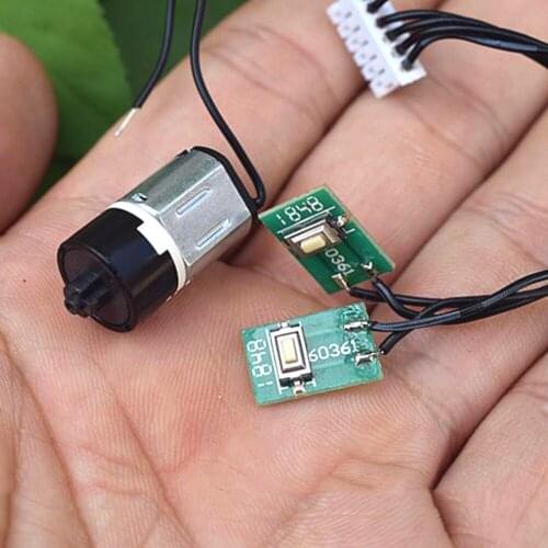 DC5V-6V 168RPM Micro Mini 12MM Planetary Gear Motor Slow Speed Gear Motor with Switch for Electronic Lock Cylinder Diy Robot