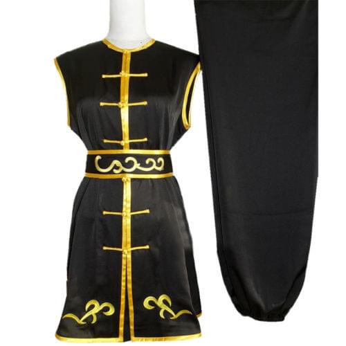 Customize Chinese Nanquan Wushu Uniform Changquan Collarless Suits for Men and Women Child Roupa De Kung Fu Embroidered Costume