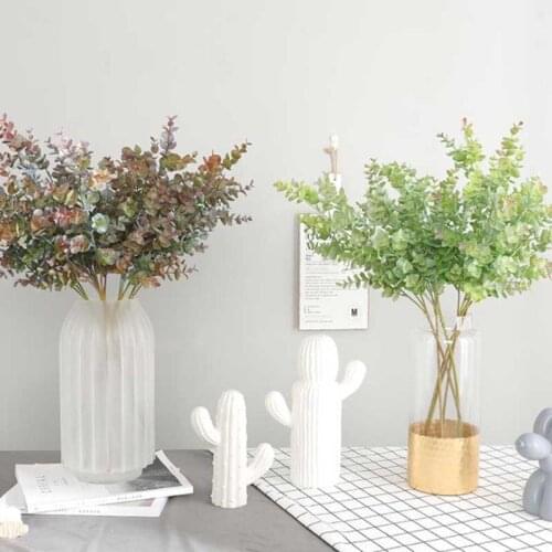 1pcs Artificial Plants Green Grass Plastic plant Grass Garden Home Decoration artificial grass Fake plant Leaves Green Plant