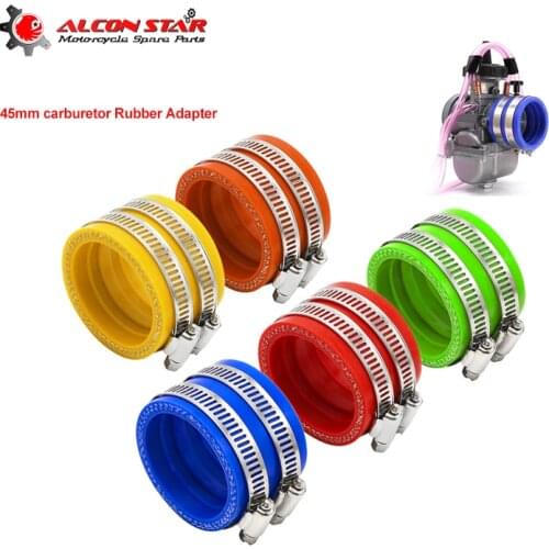Alconstar- 45mm Motorcycle ATV Carburetor Rubber Adapter Intake Manifold For KOSO PWK KEIHIN 34mm 36mm 38mm 40mm 42mm Carburetor