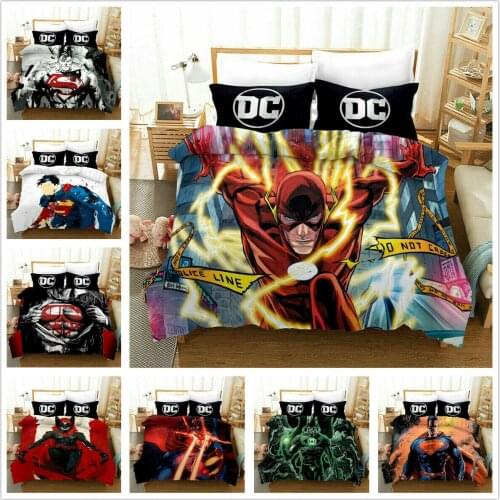 Hero Bedding Set 2/3Pcs Duvet Cover & Pillowcase(s) 3D Printed Quilt Cover For Home Textile Gift
