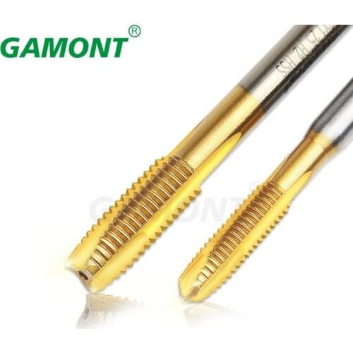 GAMONT Taper Fine Tooth Straight Flute Machine Screw Taps And Die Set Machine Taps For Material Iron Copper Mater For M35 Taps