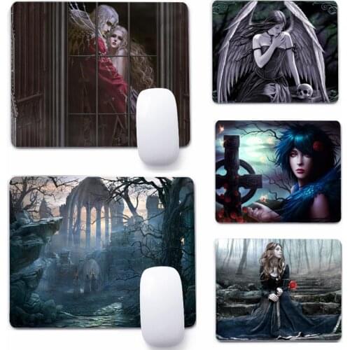 Gothic Witch Witchcraft 22x18cm Mouse Pad Computer Small Mouse Non-slip Pad Desktop Keyboard Pad Office Mouse Mat