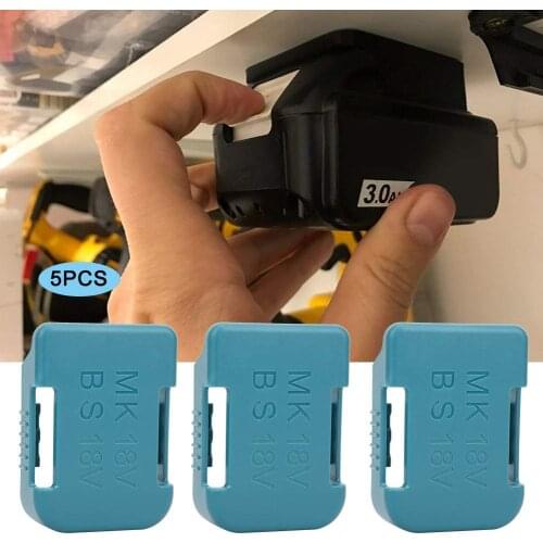 2021 New For Makita 18V Fixing Devices 5/10pcs Battery Mounts Storage Rack Stand Holder For Makita BL1860B BL1850B BL1860 BL1850