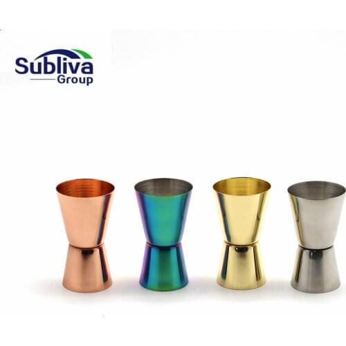 15/30ml Stainless Steel Bar Measures Jigger Bar Party Wine Cocktail Shaker Jigger Kit Dual Spirit Drink Measure Cup Bar Tool