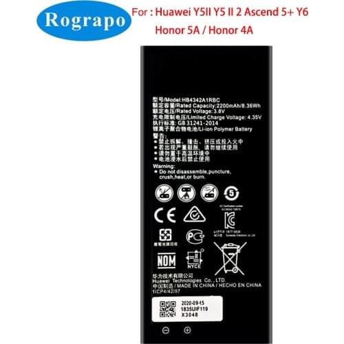 2200mAh HB4342A1RBC Replacement Battery For Huawei y5II Y5 II 2 Ascend 5+ Y6 honor 4A SCL-TL00 honor 5A LYO-L21 Mobile Phone