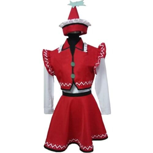 Touhou Project Lyrica Prismriver Cosplay Costume with hat Custom Made for Christmas