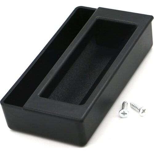 New material LS108 handle two in one handle P1-30-101-11 embedded black plastic cabinet door handle