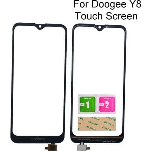 6.1'' Touch Screen For Doogee Y8 Touch Panel Sensor Glass Lens TouchScreen Repair Parts Tools 3M Glue