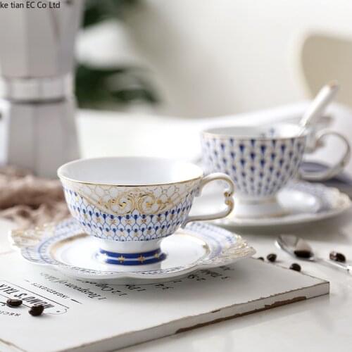 North European Phnom Penh Ceramic Cup English afternoon tea cup European ceramic coffee cup and saucer set black tea cup