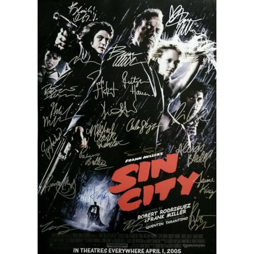 SIN CITY MOVIE Signed Photo Art Film Print Silk Poster for Your Home Wall Decor 24x36inch