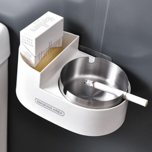 Toilet Bathroom Wall Mounted Ashtrays for Cigarettes Weed Trays Home Office Indoor