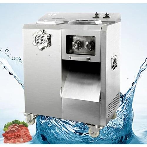 Vertical Meat Cutter Machine Fast Meat Slicer Electric Commercial Shred Dicing Machine Stainless Steel Cut Pieces Machine