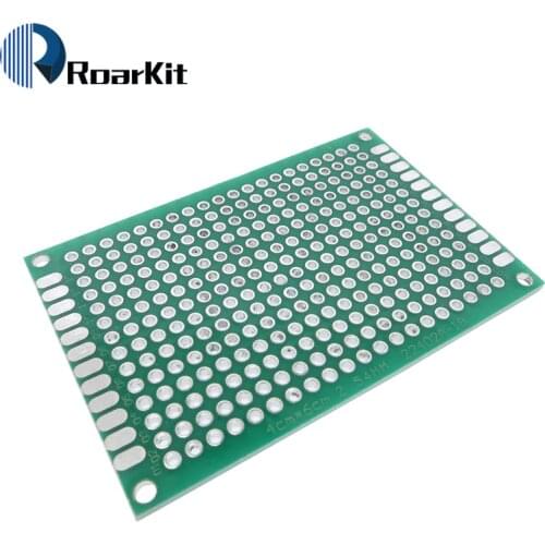 1pcs 4x6 cm PROTOTYPE PCB 4*6 panel double coating/tinning PCB Universal Board double Sided PCB 2.54MM board