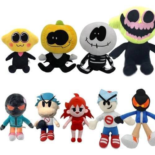 9pcs/lot Friday Night Funkin Plush Doll Skid Pump Friday Whitty Gf Bf Plush Soft Stuffed Plush Toys Children for gift Kids