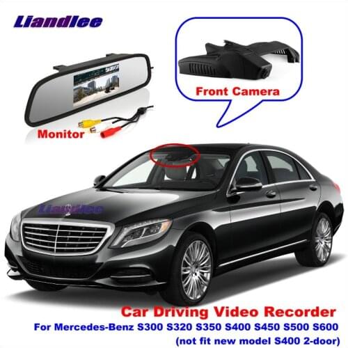 Liandlee Car DVR Front Camera Driving Video Recorder Mirror Monitor For Mercedes Benz S300 S320 S350 S400 S450 S500 HD AUTO CAM