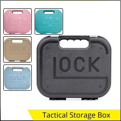 New ABS Pistol Case Tactical Hard Pistol Case Gun Case Padded Foam Lining for hunting airsoft