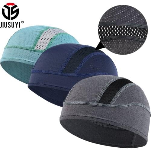 Women Men Beanie Hat Mesh Breathable Headwear Baggy Cycling Cap Helmet Liner Cooling Quick Dry Headwrap Bonnet Summer Skull Caps