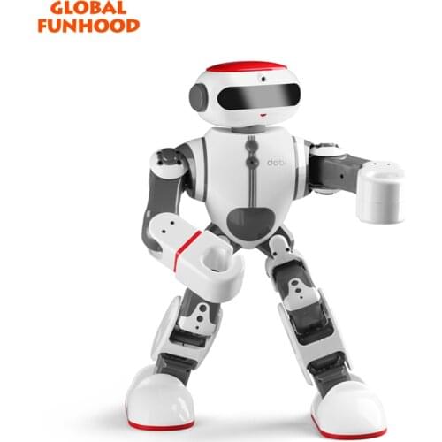 GLOBAL DRONE Wltoys GWF8 Dobi Intelligent Humanoid Voice Control Multifunction RC DIY Robot For RC Toys Children Gifts