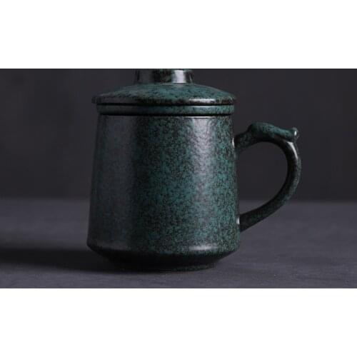 LUWU ceramic tea mugs with filters japanese coffee cup drinkware 380ml