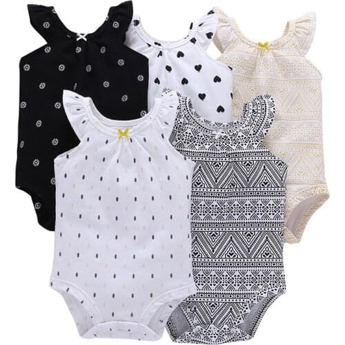 Summer Fashion Newborn Baby Clothes Unisex Cotton Toddler Baby Boy Girl Romper Infant Clothing Set