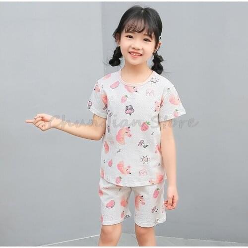 Summer Cupcake Princess Girl Clothing 2-11Years Cotton Clothing Sets Summer Short Sleeve Breathable Tracksuit Clothing For Girls