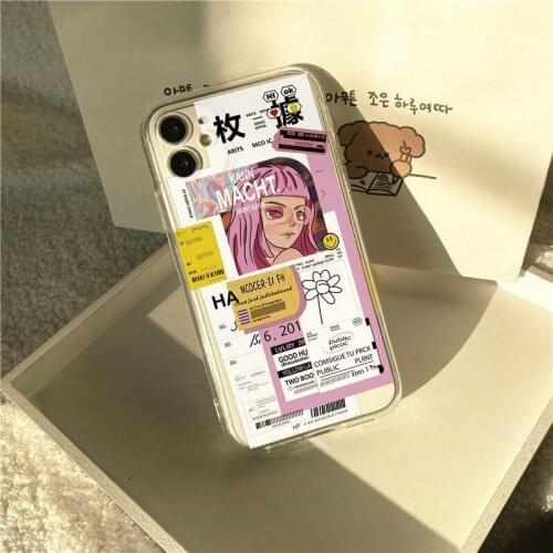 Funny boy cute cartoon phone case for iphone 6s 6 7 8 plus tpu cover for iphone 11 pro max 12mini silicone case for iphone x xr