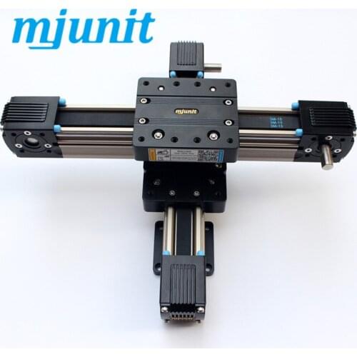 Mjunit XY axis with 2 rails guide rail reciprocating manipulator linear slide module synchronous belt guide rail with high speed
