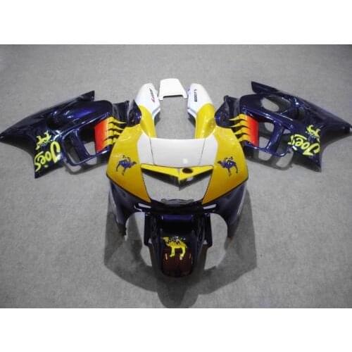 Custom Fairing kit for HONDA CBR600F3 95 96 CBR600 F3 CBR 600F3 1995 1996 CBR 600 ABS yellow blue Fairings set+7gifts HM04