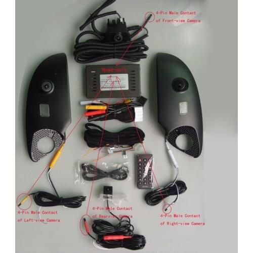 360 Degree Bird View Panorama System surround view system Special for Toyota Prado Land Cruiser Car DVR Recording