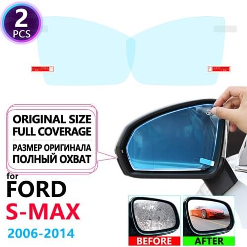 Full Cover Anti Fog Rainproof Film Rearview for Ford S-Max MK1 2006~2014 Car Stickers Accessories 2007 2008 2010 2011 Smax S max