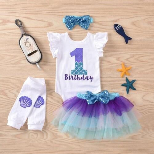 Party Dresses For 1 Year Girls Infant Newborn Baby Romper Tulle Skirt Princess Birthday Outfits Ropa De Baby Niña Recien Nacida