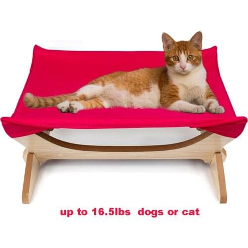 Luxury Cat Hammock Large Soft Plush Cat Bed for Indoor Cat Holds Small to Medium Cat or Small Dog Sturdy and Easy to Assemble