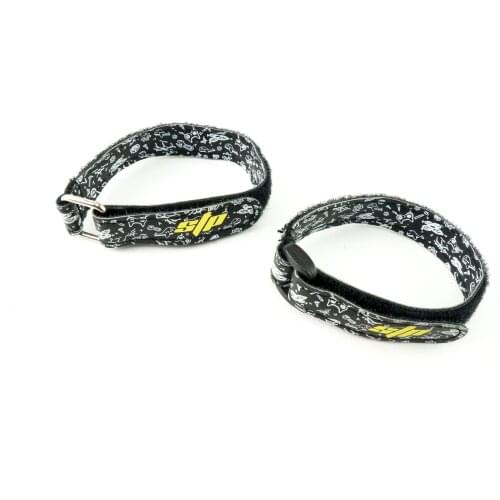 3pcs STP 230*15mm PU Leather Non-slip Graffiti Lipo Battery Strap Cable Tie for RC FPV Racing Freestyle 4S 6S 5/6/7inch Drones