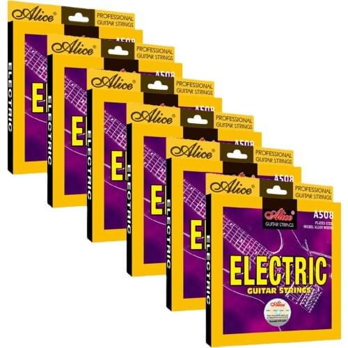 6Sets Alice Electric Guitar Strings Nickle Plated Alloy Wound 6 Strings Set A508L SL